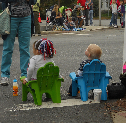 ready to watch the parade