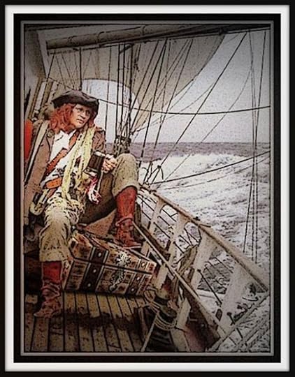 A sailor takes her ease artwork by Eye Be Oderlesseye. mimifoxmorton.blogspot.com 