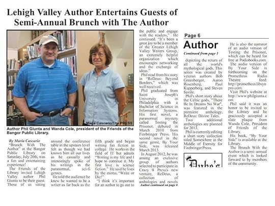 Bangor Brunch Press Article