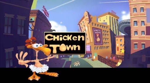 What is the name of the rooster chicken in that cartoon Chicken Town?