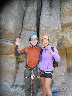Benjamin Rubenstein about to climb Bailey's Overhang at Boulder Canyon, Colorado