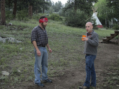 Discussing how not to get caught on the zipline