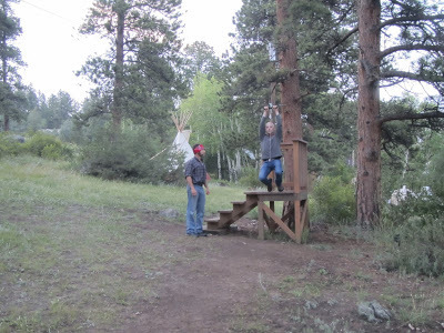 Ziplining in Estes Park