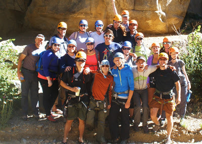 Benjamin Rubenstein and First Descents camp group photo