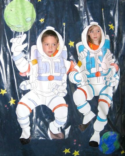 futuristic vbs for kid astronaut suit photo booth backdrop
