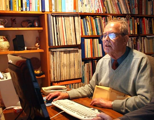 David Lister, surrounded by his library, writes another lengthy email...