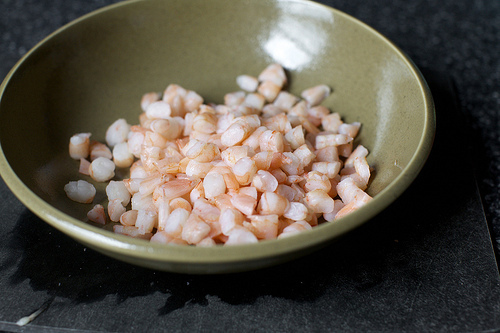 tiny shrimps, cut tinier is triply redundant, right?