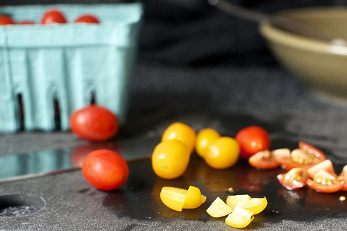 chop this: small tomatoes or big
