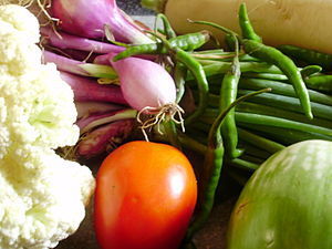 English: vegetables