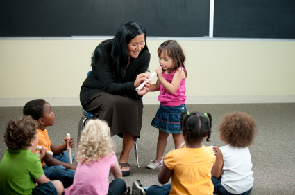 Preschooler music class