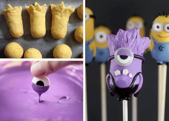 Evil Minion Cake Pops