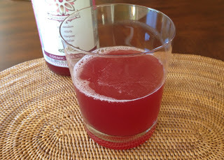 Kombucha tea with unsweetened cranberry 