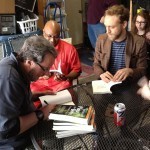 Doug signing