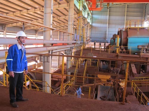 Bên trong nhà máy khai thác bauxite Tân Rai 