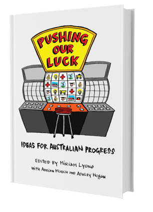 Pushing our luck book mockup