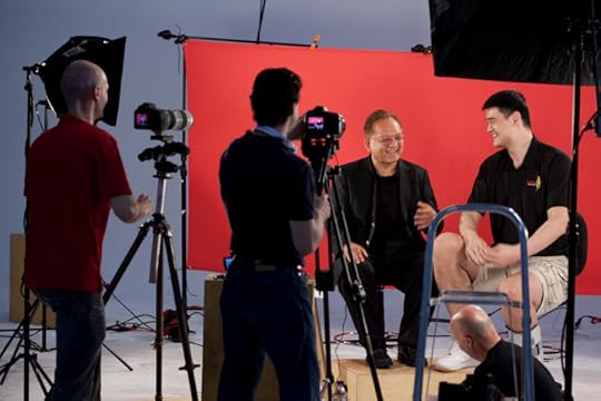 Yao MIng on Set with Noel Lee