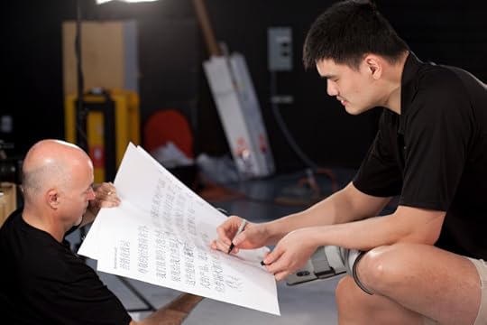 Yao Ming Correcting our Chinese Script