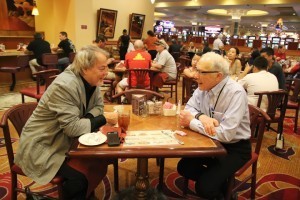 Ray Hyman and I talking The Real Work.