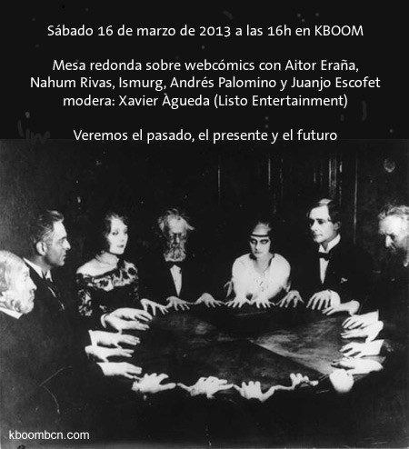 Charla sobre webcómics en KBOOM.