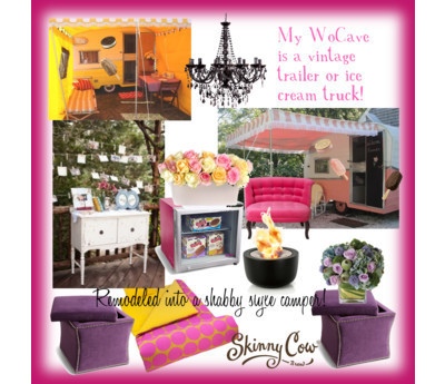 Remodeled Vintage Trailer = WoCave a @skinnycow @polyvore contest