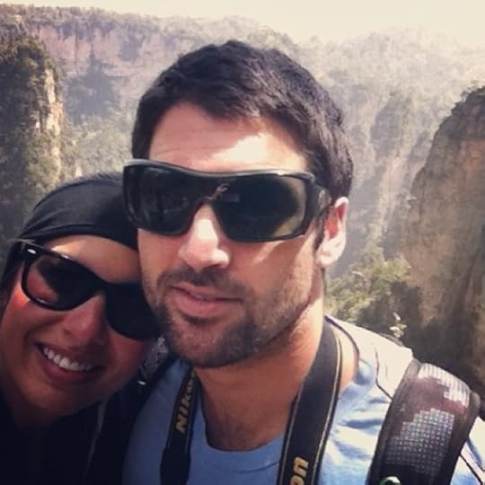 Elya and Chad where Avatar was filmed, the karst limestone formations in China.