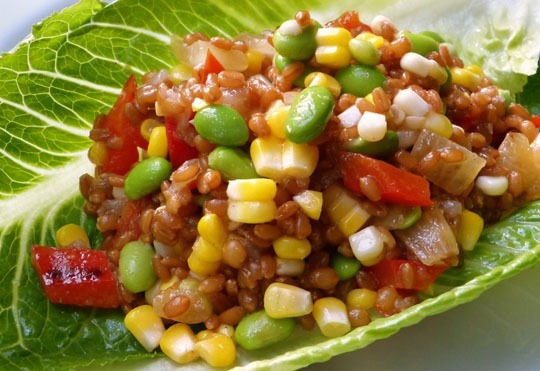Wheat berry salad. Photo by Donna Turner Ruhlman.