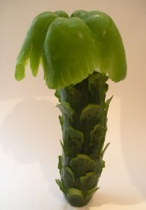 Cucumber and Green Pepper Palm Tree