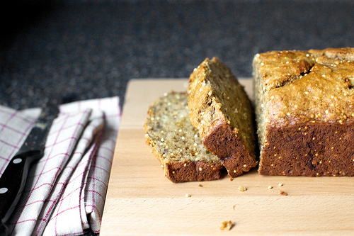 crackly multigrain banana bread