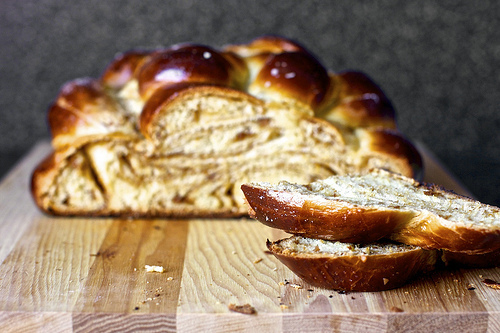 fig, olive oil and sea salt challah