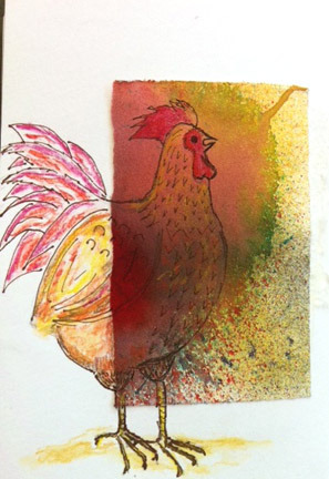 It took me a long time to start sketching. Because, you know, I was chicken. (Image: ink on watercolor paper, inked papers. © Quinn McDonald, all rights reserved, 2012.