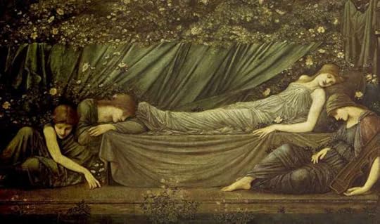 A study for the Briar Rose sequence by Sir Edward Burne-Jones