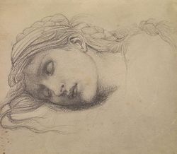 Drawing by Sir Edward Burne-Jones