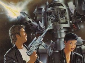 detail from the cover of Death and Diplomacy, the novel where Benny met Jason