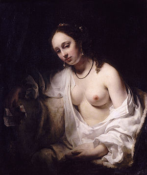 Willem Drost, Bathsheba with David's Letter, 1654.
