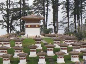 Chortens at Dochula