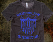 Ravenclaw (Blue Print) Ringspun Fitted Women's t-Shirt - VoltNein