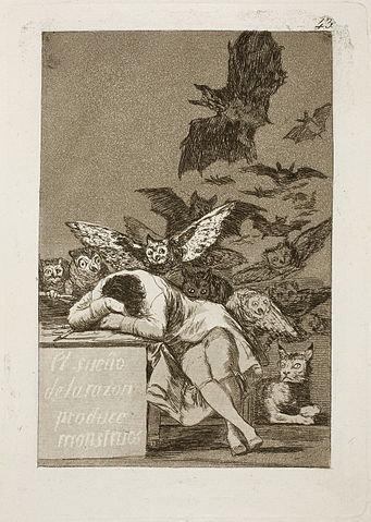 The Sleep of Reason Produces Monsters -- Goya (1797)