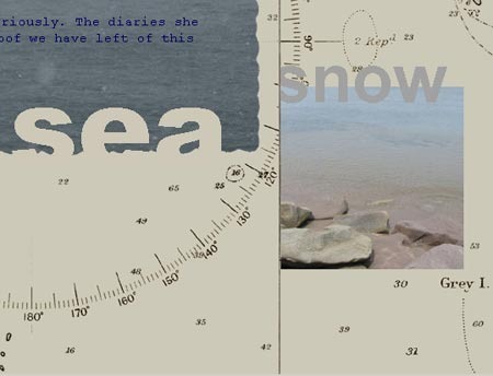 J. R. Carpenter || Notes on the Voyage of Owl and Girl [detail]