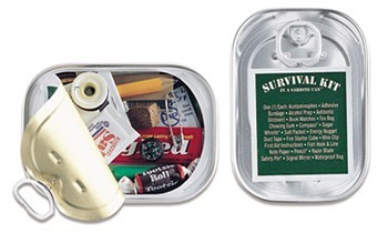 Survival Kit in a Sardine Can