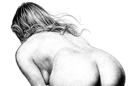 FRANK CHO ballpoint pen art