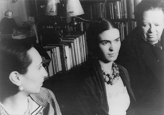 Diego Rivera (right) and Malu Block (left) and Frida Kahlo(centre) by Carl Van Vechten