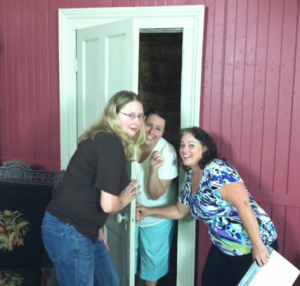  Writers on the set! LR 48 Hour Film Project