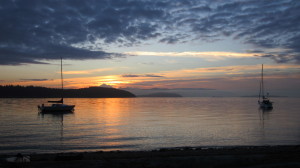 View from Pelican Beach, Cypress Island, San Juans, WA