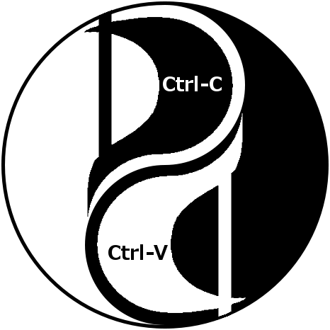 Pirate P Yin-Yang symbol