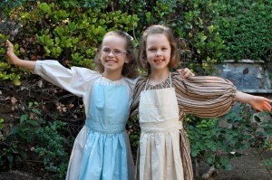 Bailey and Livvie before Beauty and the Beast