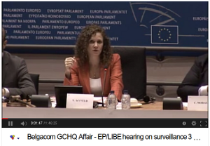 Holländska EU-parlamentarikern och hederspiraten Sophie in 't Veldt ledde utfrågningen. Se videon (1 tim 46 min)
