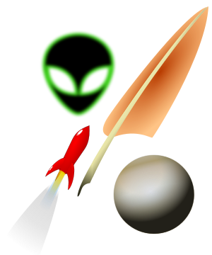 English: Icon for lists of science fiction authors