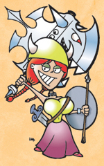 Flower...and her axe.