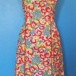 vintage floral apron