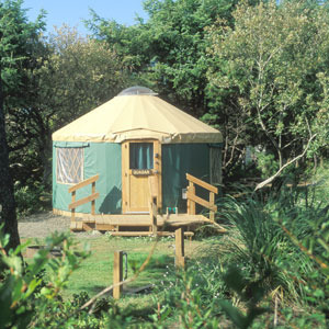 A remote yurt on the Oregon Coast